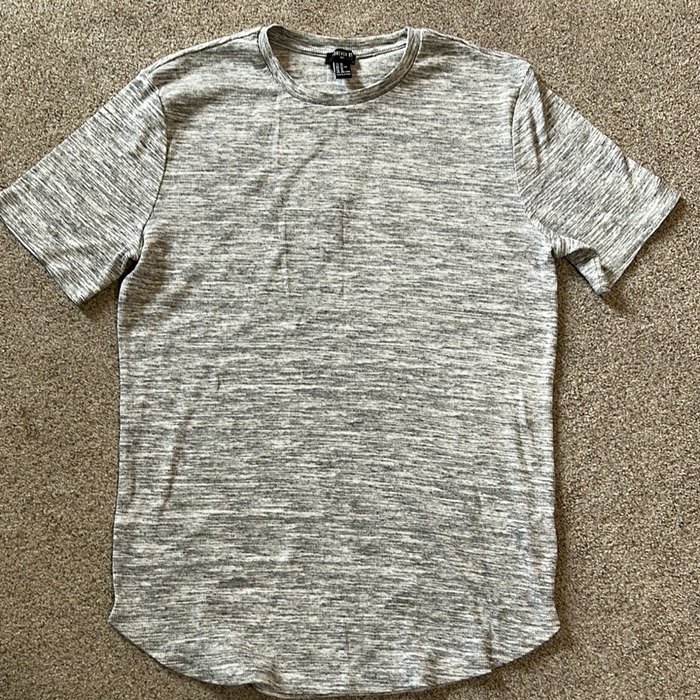 Forever 21 Men's Heathered Gray Short Sleeve Tee